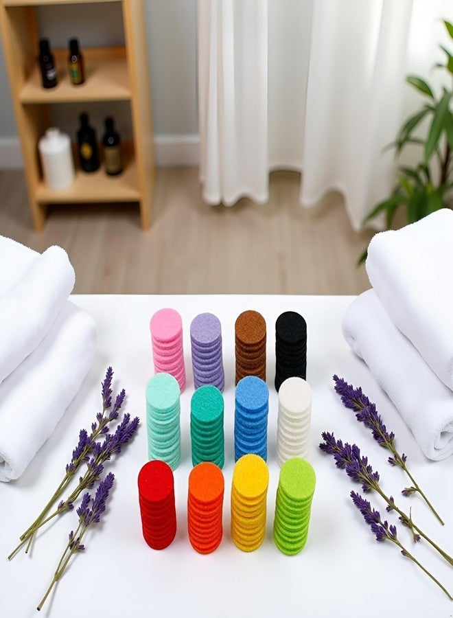 Zhuluck 120Pcs Random Color Essential Oil Diffuser Locket Necklace Refill Pads/Necklace Replacement Pads/Thickened/Washable/Highly for Aroma Diffuser Pendant Necklace,Aromatherapy Diffusers - Image 3